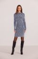 MINKPINK DIANA CONTRAST KNIT MINI DRESS