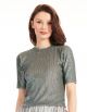 EMILY SHALANT SEQUIN ELBOW SLV TOP