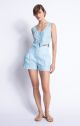 KARINA GRIMALDI ARUBA EMBROIDERED SHORTS