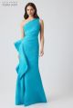 TERI JON RUFFLE ONE SHOULDER GOWN