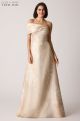 TERI JON ONE SHOULDER DRAPE GOWN