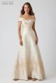 TERI JON OFF SHOULDER GOWN