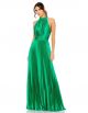 MAC DUGGAL PLEATED HIGH NECK GOWN