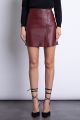 KARINA GRIMALDI LARA MINI LEATHER SKIRT