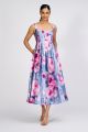 KAY UNGER MAEVE TEA LENGTH DRESS