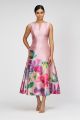 KAY UNGER MARLENE TEA LENGTH DRESS