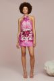 AMUR EVERLEE ORCHID PRINT MINI DRESS