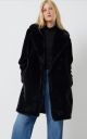 FRENCH CONNECTION BUONA FAUX FUR LONG COAT