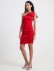 FRENCH CONNECTION SONYA RIBBED ONE SHOULDER DRESS