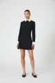 FRENCH CONNECTION ECHO L/S COLLARED DRESS