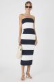 FRENCH CONNECTION BODYCON KNIT MIDI TUBE DRESS