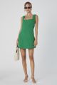 FRNECH CONNECTION BIRDIE LINEN SQ NECK DRESS