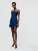 FRENCH CONNECTION BIRDIE LINEN STRAPLESS DRESS