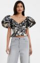 FRENCH CONNECTION DEON CANDRA JACQUARD TOP