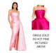 NICOLE BAKTI STRAPLESS DRAPE SKIRT GOWN