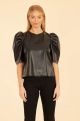 DOLCE CABO RUCHED 3/4 SLV TOP