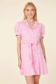 DOLCE CABO TIE FRT LINEN DRESS