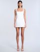BCBGMAXAZRIA TWILL MINI DRESS