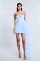 BCBGMAXAZRIA TULLE MINI DRESS