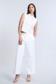 BCBGMAXAZRIA BRAIDED BUTTON DOWN SHIRT