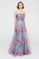 THEIA GISELLE STRAPLESS ORGANZA GOWN