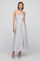 THEIA SLVLESS TULLE MIDI DRESS