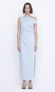 BEC + BRIDGE ROCHELLE ASYM MIDI DRESS