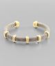 GS 5 RING CHARMS CABLE CUFF