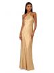 ADRIANNA PAPELL HIGH NECK COLUMN GOWN