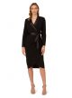 ADRIANNA PAPELL TUXEDO WRAP DRESS