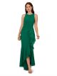 ADRIANNA PAPELL CREPE RUFFLE GOWN