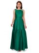 ADRIANNA PAPELL MIKADO FLOUNCE HEM GOWN