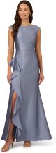 ADRIANNA PAPELL JAQUARD MERMAID GOWN