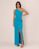 ADRIANNA PAPELL ONE SHOULDER SCUBA GOWN