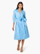 ADRIANNA PAPELL TAFFETA SHIRT WAIST GOWN