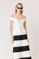CURAAE KHLOE CREPE KNIT TOP