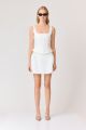 CURAAE KHLOE CREPE KNIT MINI SKIRT