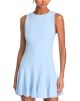 ALICE+OLIVIA ISA CREW NK SLVLESS FLARE MINI DRESS
