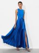 ALICE & OLIVIA CHARA SLVLESS PLEATED MAXI DRESS