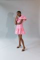 HOPE FOR FLOWERS STATEMENT SLEEVE MINI DRESS