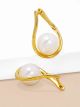 ZENZII TWIST TEARDROP PEARL EARRING