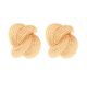 GS TEXTURE RIBBED EARRING