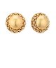 GS DOME SHAPE BALL TEXTURED CLIP EARRING