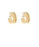 GS TEXTURED ORGANIC CLIP ON HOOPS
