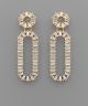 GS BEADED CIRCLE&OVAL EARRING