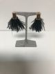 GS PAVE & FEATHER EARRING