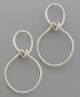 GS LOVE KNOT 2 CIRCLE EARRING