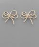 GS PAVE/PEARL RIBBON EARRING