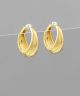 GS GRADUAL GOLD DIPPED HOOPS