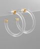 GS 45 MM LUCITE HOOPS